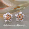 Fashion earring designs new model gold cutting earrings Dubai jewelry